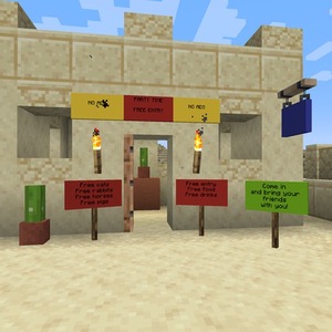 Мод Iron Signs для Minecraft 1.20.4, 1.20.3, 1.20.2