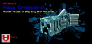 Мод Aqua Creepers для Minecraft 1.20.1, 1.18.2, 1.12.2,  ...