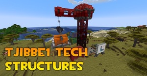 Мод Tjibbe1 Tech Structures для Minecraft 1.20.1