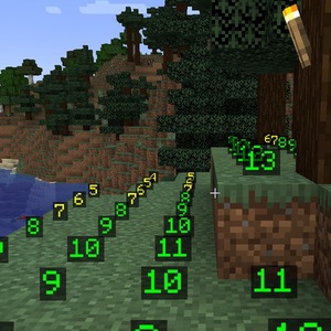 Мод Light Level Overlay Display для Minecraft 1.20.4