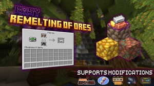 Мод Easy remelting of ores для Minecraft 1.20.1, 1.19.2, 1.18.2