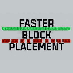 Мод Faster Block Placement для Minecraft 1.20.6 - 1.20