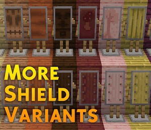 Мод More Shield Variants для Minecraft 1.21.1, 1.21, 1.20.6,  ...