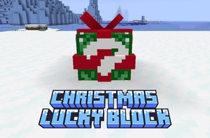 Мод Christmas Lucky Block для Minecraft 1.20.1