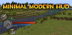 Мод Minimal Modern HUD для Minecraft 1.20.1, 1.19.2