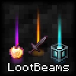 Мод Loot beams для Minecraft 1.21.4, 1.21.3, 1.21.2,  ...