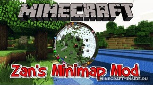 Мод Zan’s Minimap для Minecraft 1.7.10, 1.7.2, 1.6.4