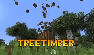 Мод TreeTimber для Minecraft 1.21.4