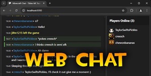 Мод Web Chat для Minecraft 1.21.1