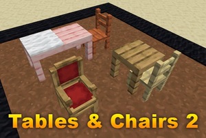 Мод Tables & Chairs 2 для Minecraft 1.21.4