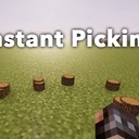 Мод Instant Picking для Minecraft 1.21.5, 1.21.4, 1.21.3,  ...