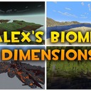 Мод Alex's Biome Dimensions для Minecraft 1.21.1