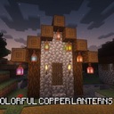 Мод Colorful Copper Lanterns для Minecraft 1.21.10 fabric quilt