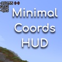 Мод Minimal Coords HUD для Minecraft 1.20.6 / 1.20.5 forge, 1.20.4 / 1.20.3 / 1.20.2 forge, 1.20.1 forge