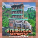 Мод Steampunk Apocalyptic Structures для Minecraft 1.21.11, 1.21.10, 1.21.9,  ...