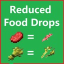 Мод Reduced Food Drops для Minecraft 1.12.2