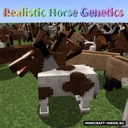 Мод Realistic Horse Genetics для Minecraft 1.20.2, 1.20.1, 1.19.4,  ...