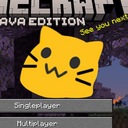 Мод Title Screen Blobcat для Minecraft 1.20.1
