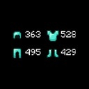 Мод ArmourHUD для Minecraft 1.21, 1.20.4
