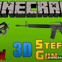 Мод 3D Gun для Minecraft 1.7.10, 1.7.2, 1.6.2,  ...