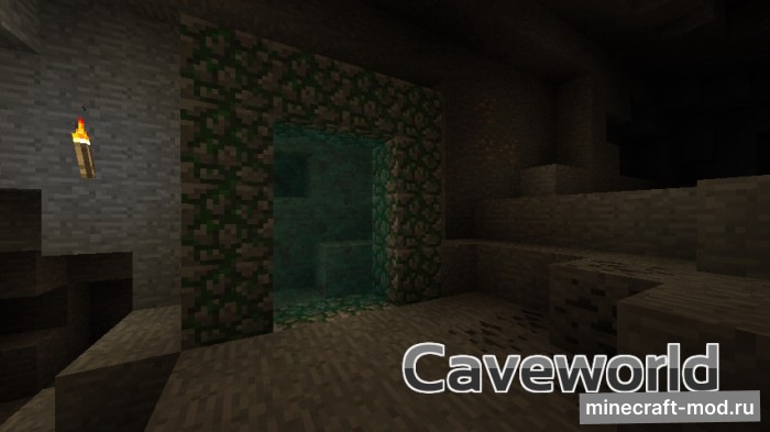 Мод Caveworld для Minecraft 1.7.10, 1.7.2, 1.6.4,  ...