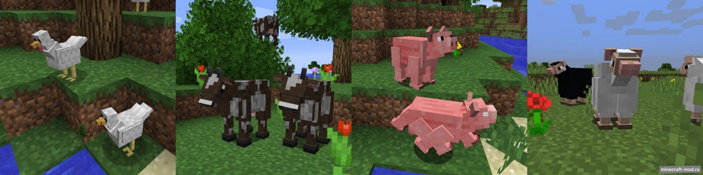 Мод Better Animal Models для Minecraft 1.19, 1.18.2, 1.17.1,  ...