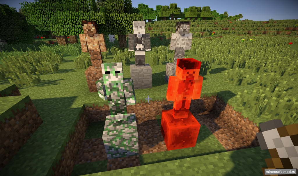 Мод Statues для Minecraft 1.7.10, 1.7.2, 1.6.4