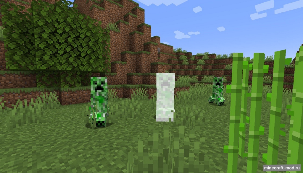 Мод Creeper Confetti Plus для Minecraft 1.21.4, 1.21.3, 1.21.2,  ...