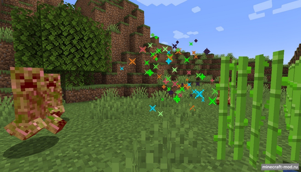 Мод Creeper Confetti Plus для Minecraft 1.21.4, 1.21.3, 1.21.2,  ...