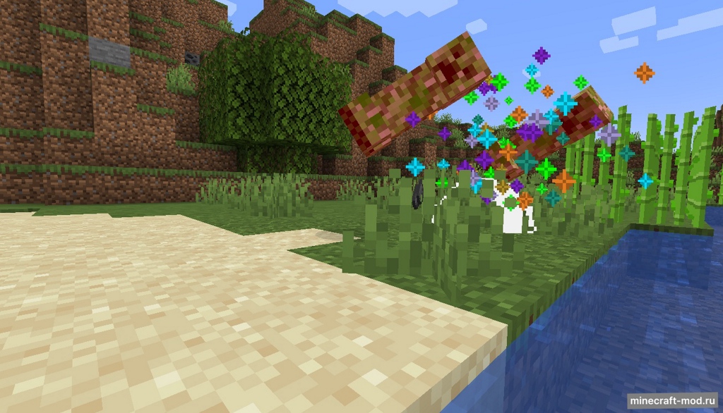 Мод Creeper Confetti Plus для Minecraft 1.21.4, 1.21.3, 1.21.2,  ...