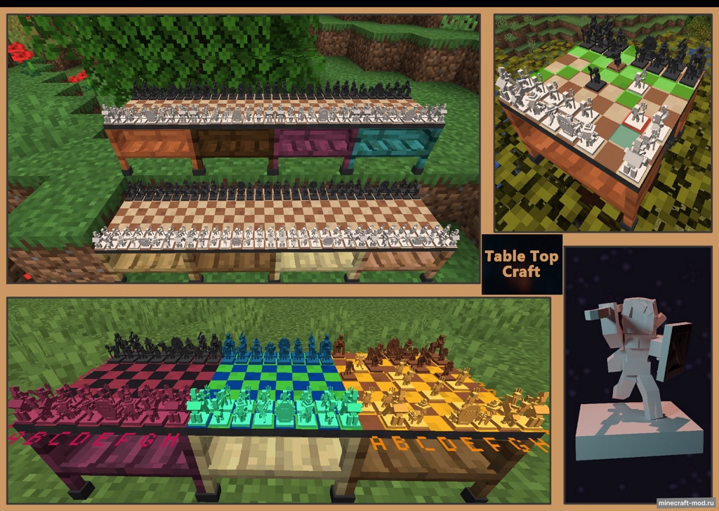 Мод Table Top Craft для Minecraft 1.20.4, 1.20.3, 1.20.2,  ...