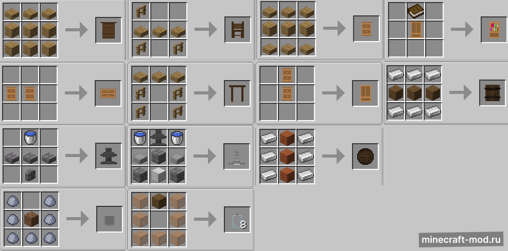 Мод AlxFurniture для Minecraft 1.16.5, 1.16.4
