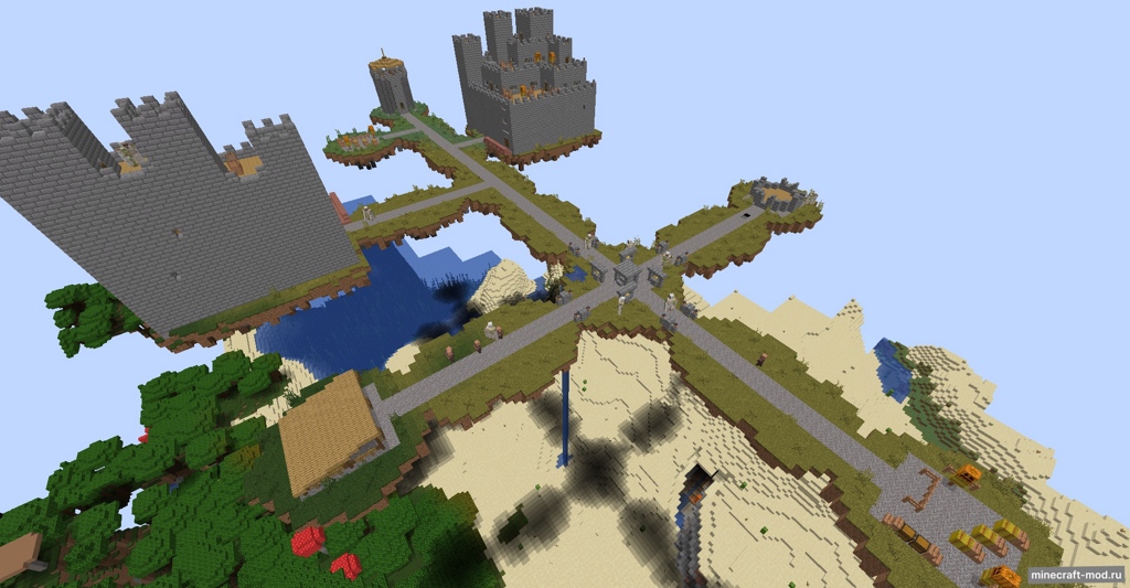 Мод Flying Castles для Minecraft 1.20.4, 1.20.1, 1.19.4,  ...