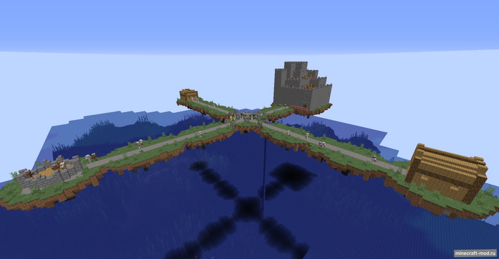 Мод Flying Castles для Minecraft 1.20.4, 1.20.1, 1.19.4,  ...