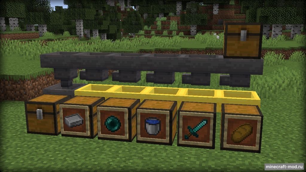 Мод Golden Hopper для Minecraft 1.21.1, 1.21, 1.20.6,  ...
