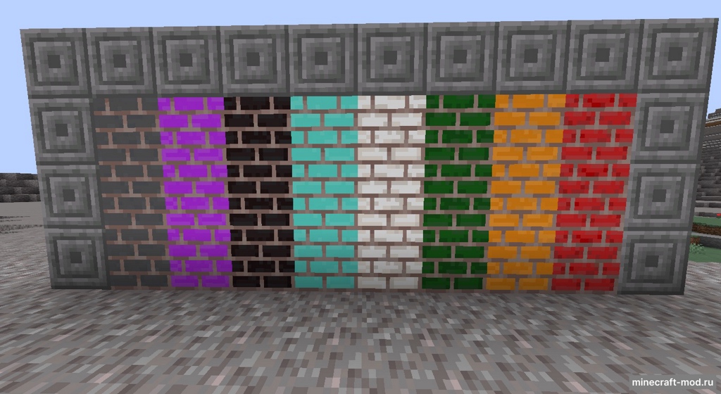 Мод ColorBricks для Minecraft 1.17.1, 1.16.5, 1.15.2,  ...