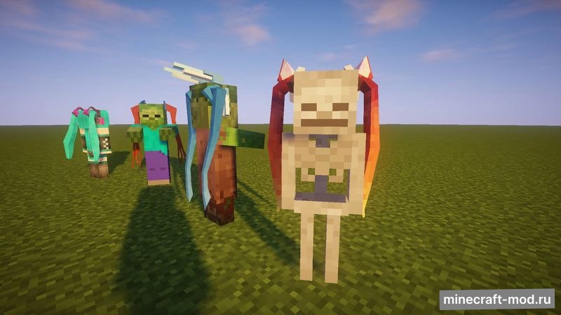 Мод Twin Tails для Minecraft 1.12.2, 1.11.2