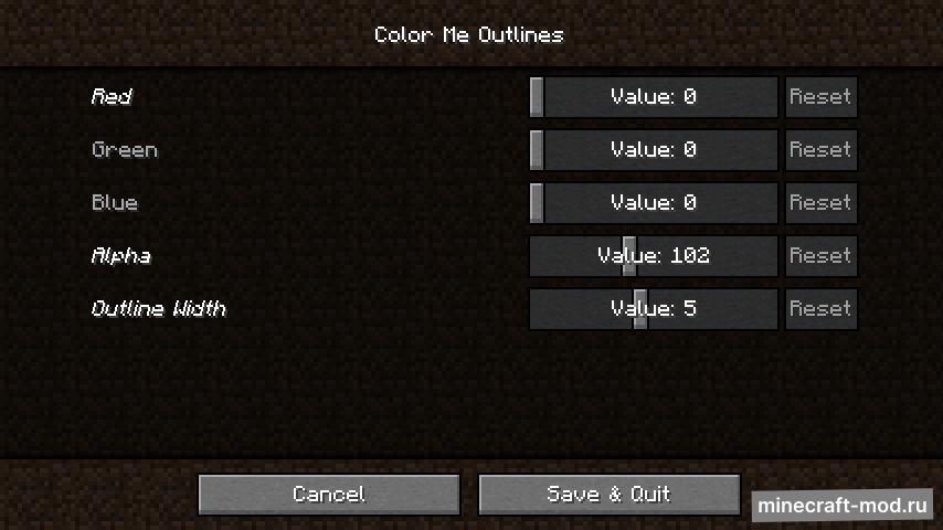 Мод Color Me Outlines для Minecraft 1.20, 1.19.2, 1.19.1,  ...