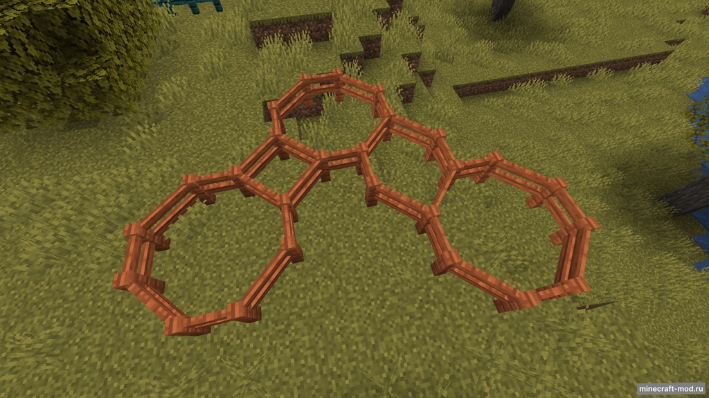 Мод Diagonal Fences для Minecraft 1.21.1, 1.21, 1.20.4,  ...