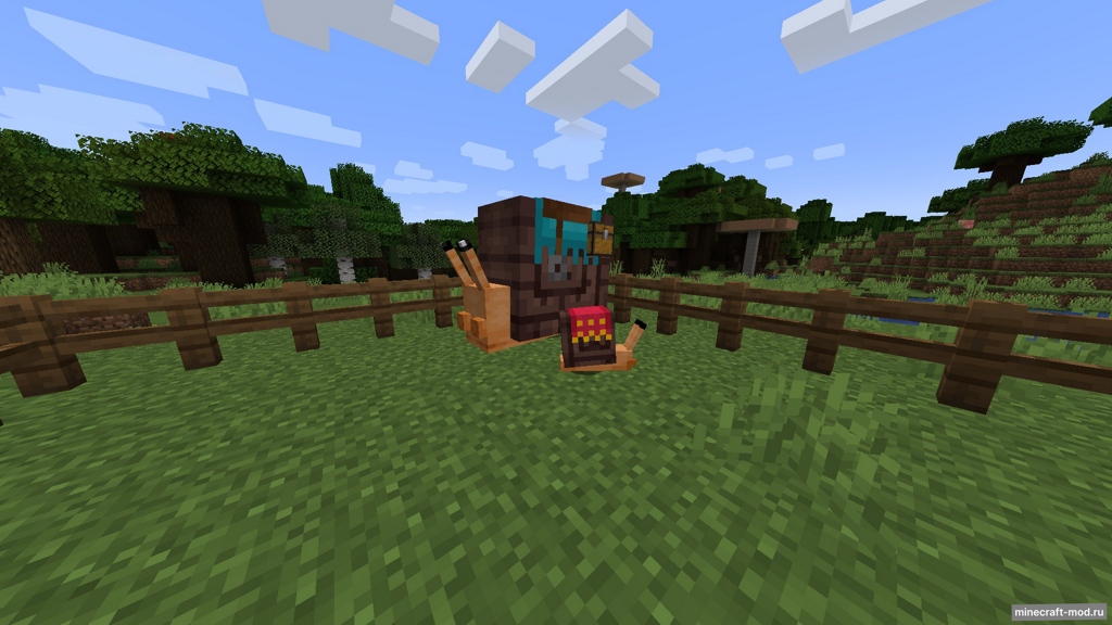 Мод Lovely Snails для Minecraft 1.20.2, 1.20.1, 1.20,  ...