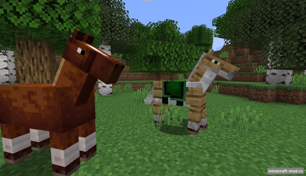 Мод Wooden Horse Armor для Minecraft 1.21, 1.20.4, 1.20.2,  ...