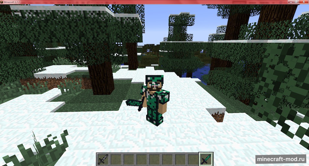 Мод Bedrock Tools/Armor для Minecraft 1.7.10 - 1.7.2