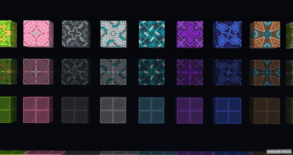 Мод Patterned Glass для Minecraft 1.20.1, 1.20, 1.19.4,  ...