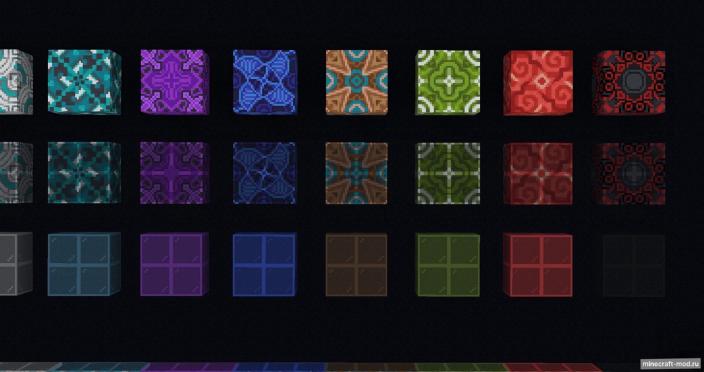 Мод Patterned Glass для Minecraft 1.20.1, 1.20, 1.19.4,  ...