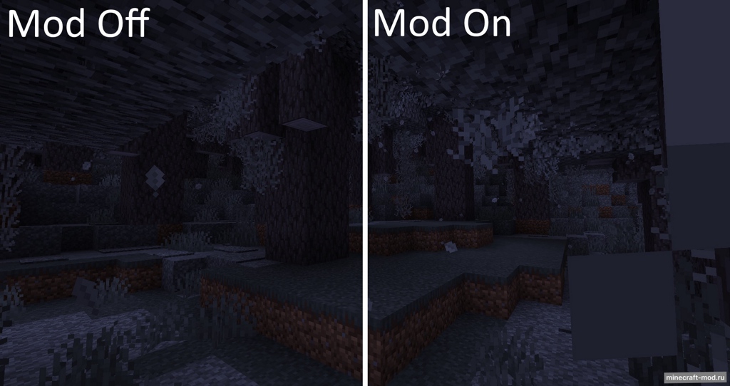 Мод MoreFallingLeaves для Minecraft 1.21.4