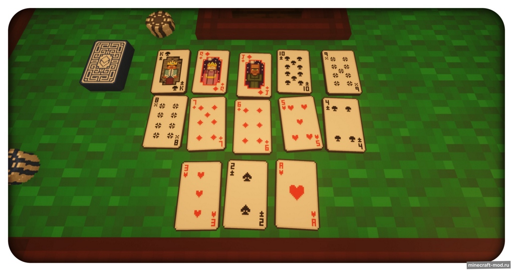 Мод Playing Cards & Chips для Minecraft 1.20.1