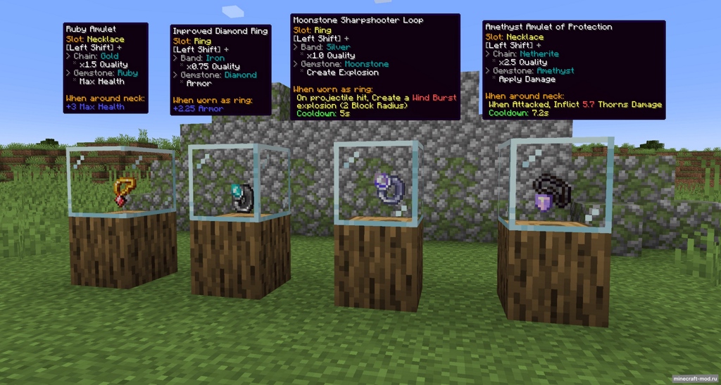 Мод Iron's Gems 'n Jewelry для Minecraft 1.21.1 - 1.21