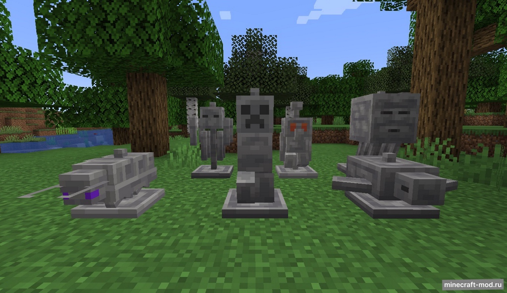 Мод Stunning Statues для Minecraft 1.21.1, 1.21, 1.20.1