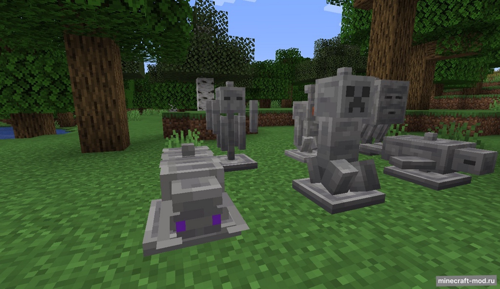 Мод Stunning Statues для Minecraft 1.21.1, 1.21, 1.20.1