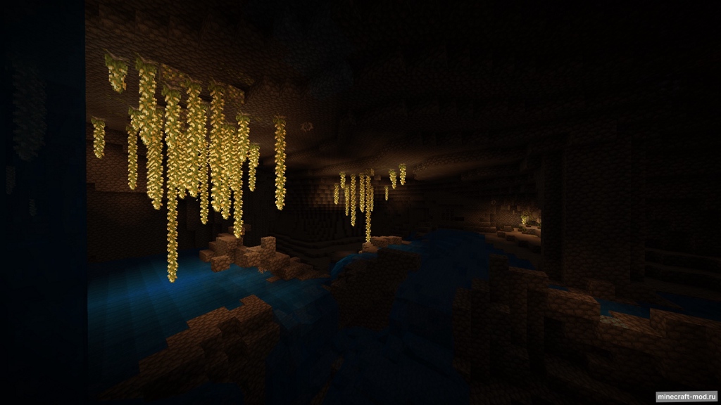 Мод Underground Ambient Lighting для Minecraft 1.17.1